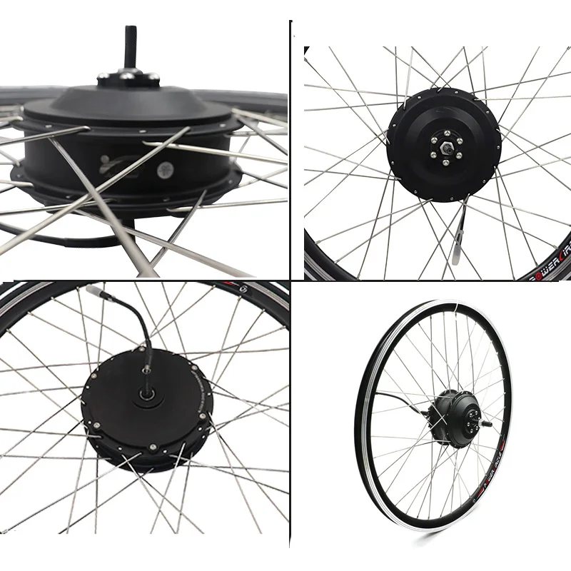 Clearance 36V 48V 250W 350W 500W ebike kit Electric bike conversion kit front  motor wheel Brushless gear motor wheel for e bike kit 3