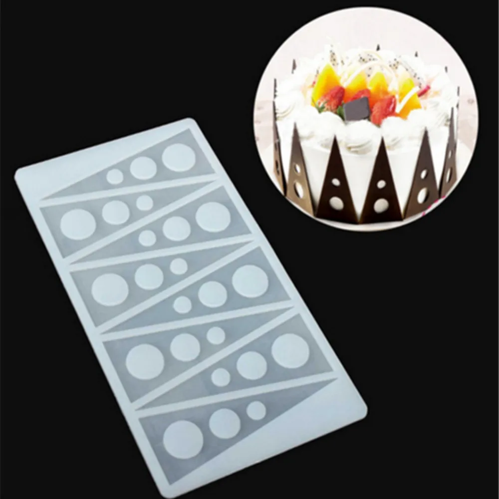

Hot Triangular circle Cake Mold Silicone Baking Tools Kitchen Accessories Decorations For Cakes Chocolates Mold Silicon Mould