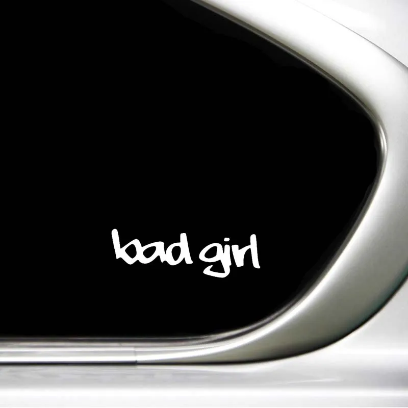 QYPF 15 5 CM * 1 BAD GIRL забавная Новинка наклейка на окно автомобиля черный серебряный