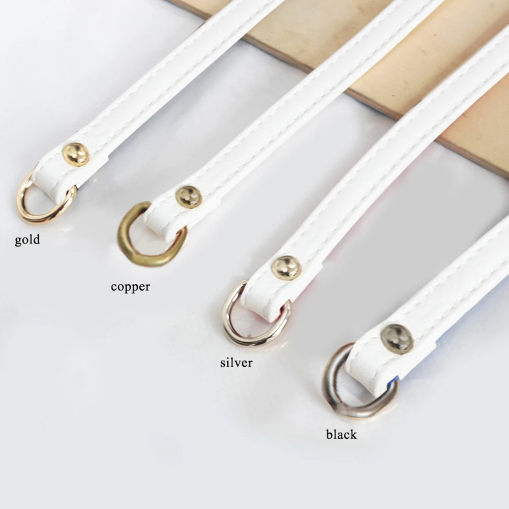 white copper buckle 120 см Pu металлическая цепь для сумки на плечо Сумочка с пряжкой ручка самодельный ремень для сумки ремень аксессуары фурнитура Железная цепь - Цвет: white copper buckle