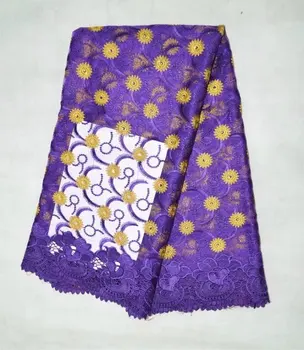 

Fashion High Quality Swiss Voile Laces Switzerland African Cord Lace Guipure Lace Fabric With Stones For Nigerian Dress Sewing