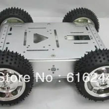 4wd Полный металлический Двигатель Полный алюминиевый сплав умный Барроу нагрузки шасси большой робот