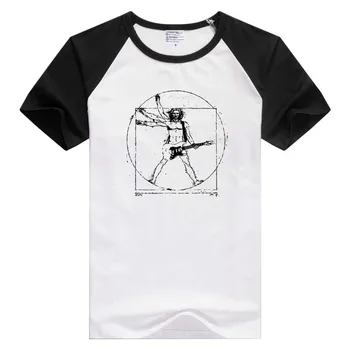 

Da Vinci Rock T-Shirt Men's Music Guitar T-shirt Comfortable Tshirt Cool Print Tops GA384