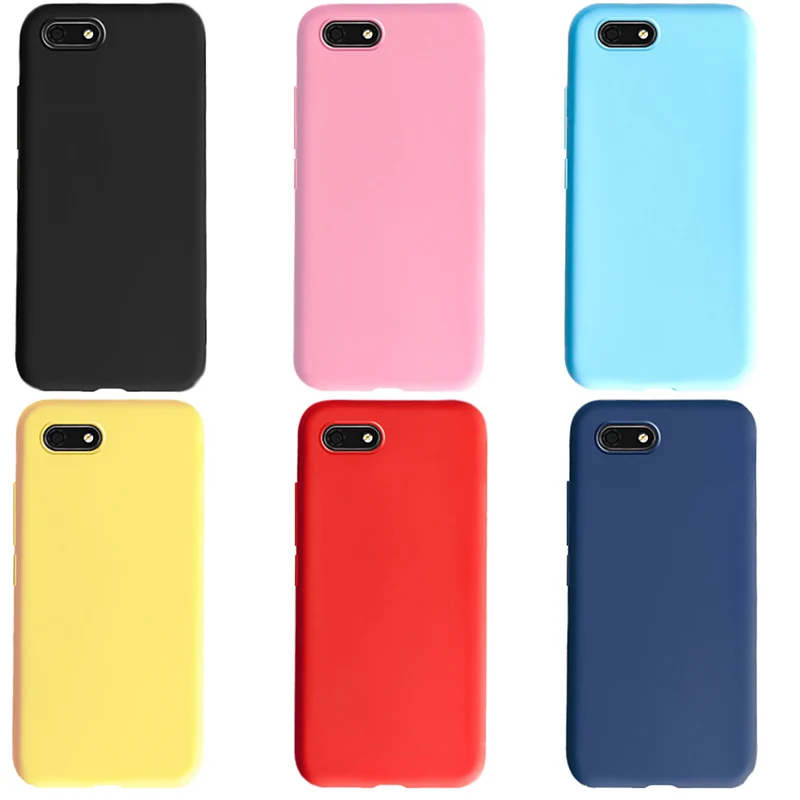 

Case For Huawei Y5 Prime 2018 Silicone Cases For Huawei Y 5 Y5 2018 TPU Phone Back Cover Candy Color Coque 5.45 inch Capa