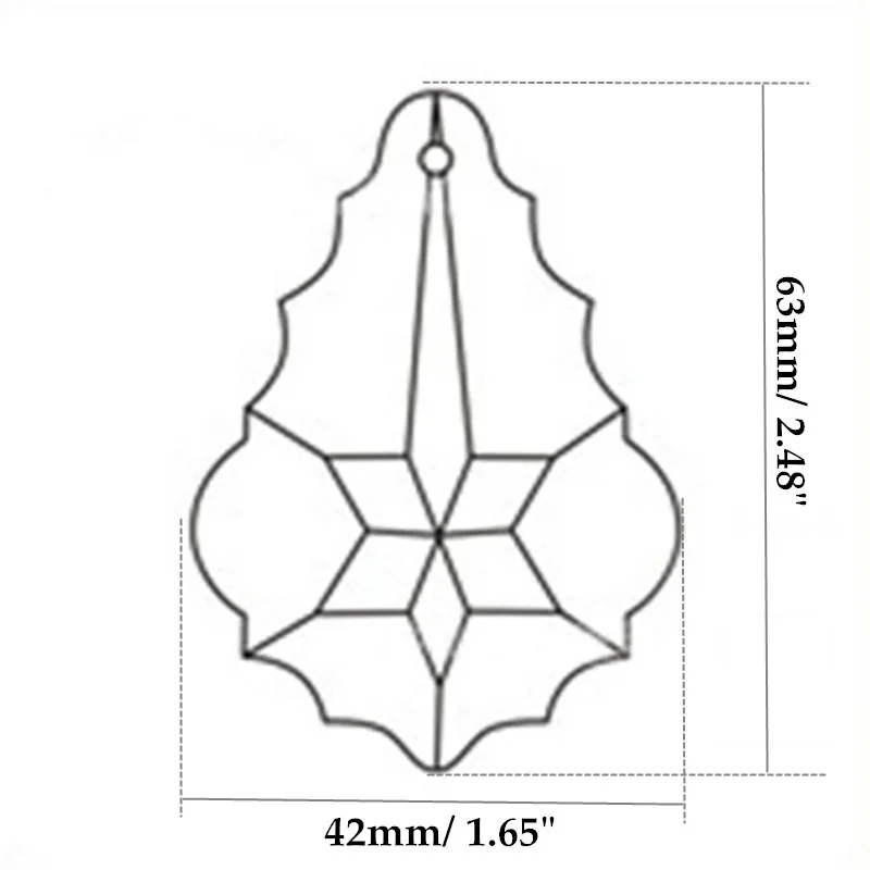 Hierkyst 5 шт. K9 Стекло призм кристаллы подвесные люстры Запчасти люстры УФ-лампа освещения свисающие 63 мм 2,4" 2251-2C
