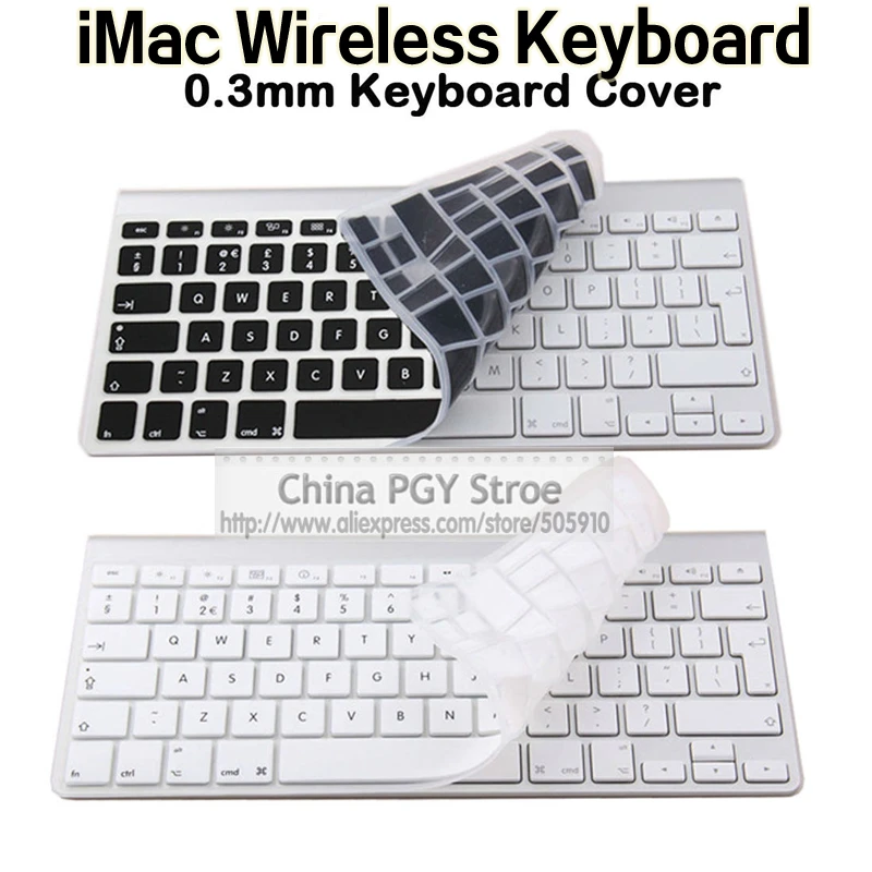 

Silicone Keyboard Cover For Apple Wireless Keyboard UK/EU Layout (Not for New Magic Keyboard)
