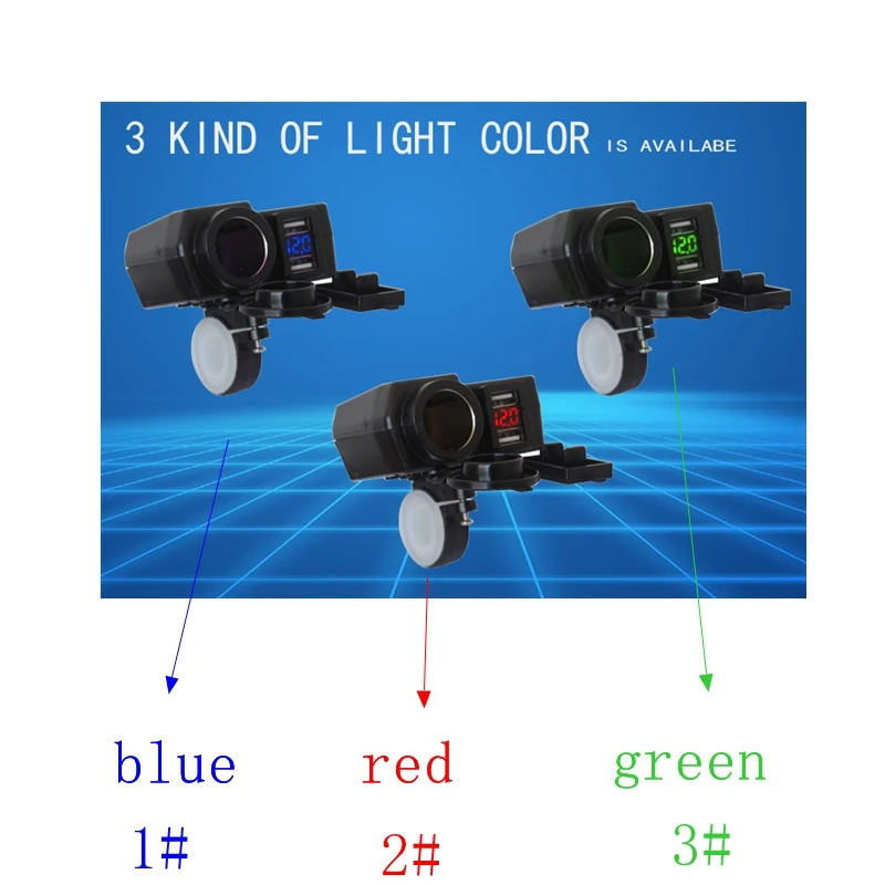 

Motorcycle Cigarette Lighter Dual USB Charger Waterproof 4.2A Motorcycle Parts