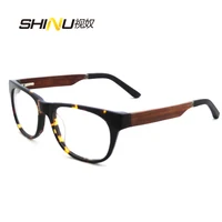 Высококачественные полностью ацетатные деревянные ножки оправа оптические очки в оправе при близорукости оправы для очков по рецепту Пружинные шарнирные очки - изображение