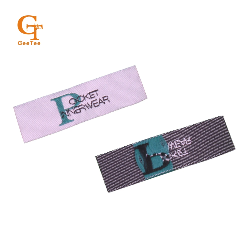 Customized Eco friendly washable garment labels handmade woven labelsdesigns garment custom ...