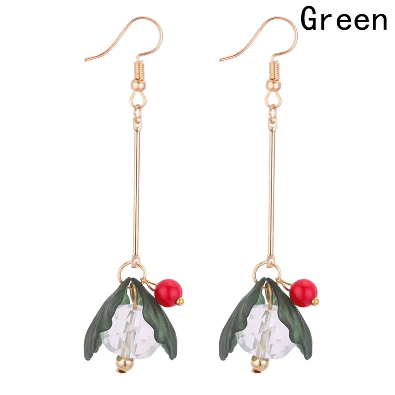 4 цвета 2018 новые корейские Jewelry красивый цветок лепестки кулон серьги для Для