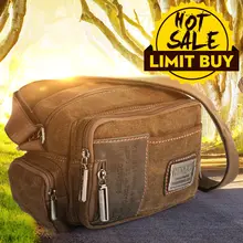 Multifunction Man Messenger Retro Canvas Shoulder Bags 2016 Leisure Tooling Package European American Style
