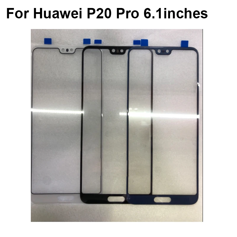 

2PCS For Huawei P20 Pro P 20 Pro 6.1 inch Front Outer Glass Lens Repair Touch Screen Outer Glass Touch Screen without Flex