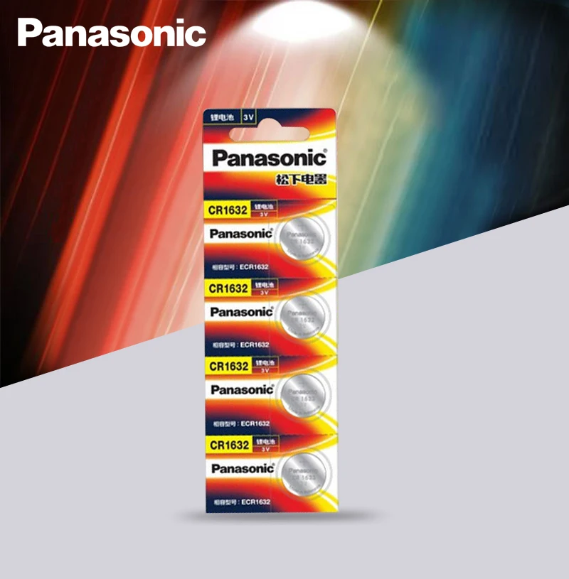 4 шт./лот Panasonic cr1632 Кнопочная батарея для монет 3 в часы с дистанционным