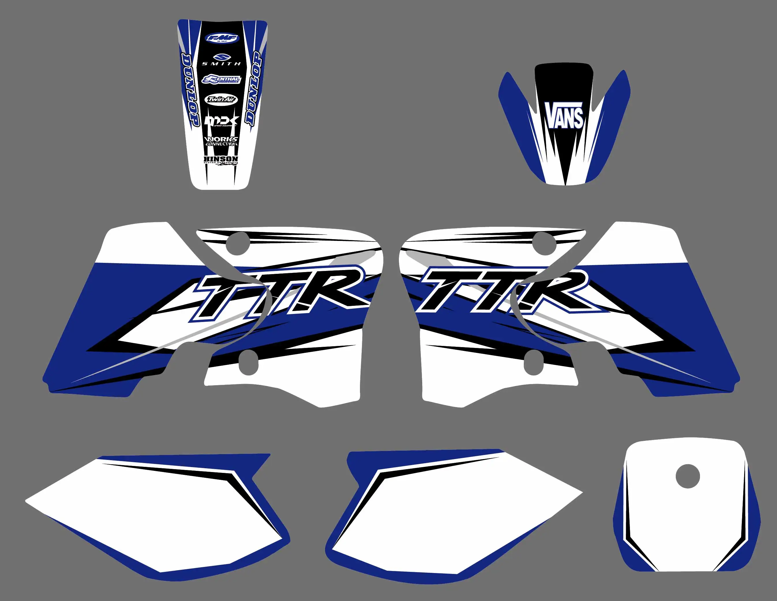 NICECNC New Team Background Graphic Sticker And Decal For Yamaha TTR 90 TTR90 2000 2001 2002