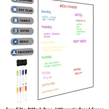 Сухая белая доска ежемесячный календарь набор-магнитная белая доска A3 календарь 16 ''x 12" памятные доски