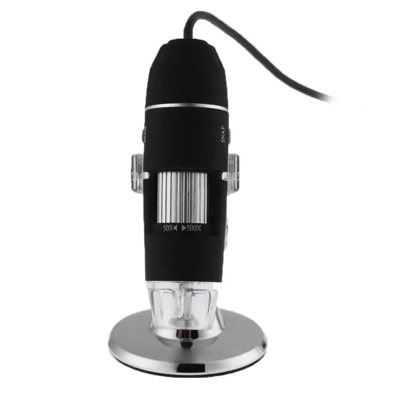 Лучший 500x ИК 8 светодиодов DC5V USB цифровой электронный микроскоп эндоскопа Камера Лупа LED увеличительное Стекло Очки стол Лупа черный