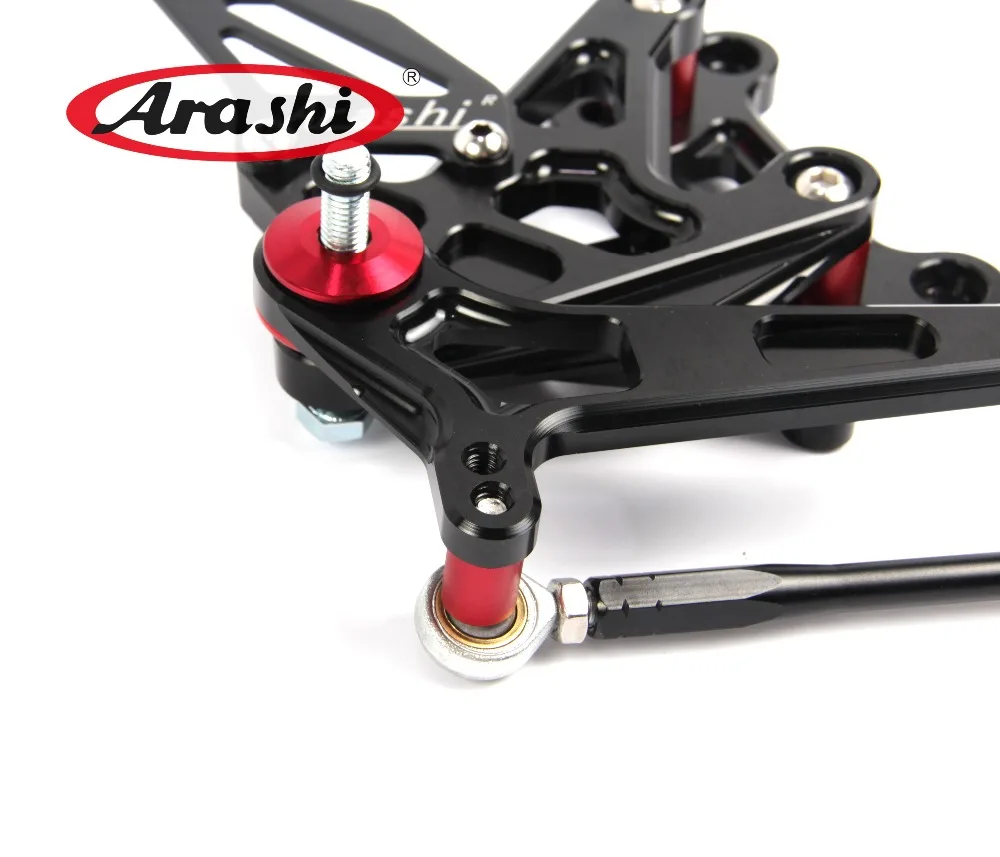 Arashi Регулируемые подножки комплект подножек Для MV AGUSTA Brutale 675 800 2012 Dragster 2013 2014 2015