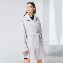 2017 Women Winter Coat Elegant Runway Womens Wool Long Green Cashmere Clothing Plus Size Windbreakers Overcoat