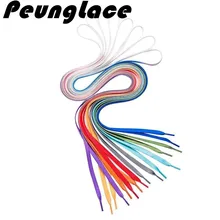 Качество peunglace 1000 пар/лот градиент плоские шнурки с разноцветным принтом шнурки для обуви