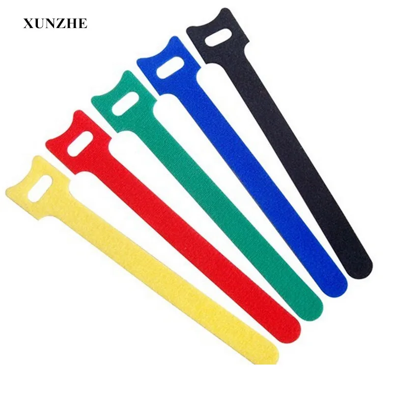XUNZHE Sticking Tape 20Pcs Cable Ties with Eyelet Holes organizer