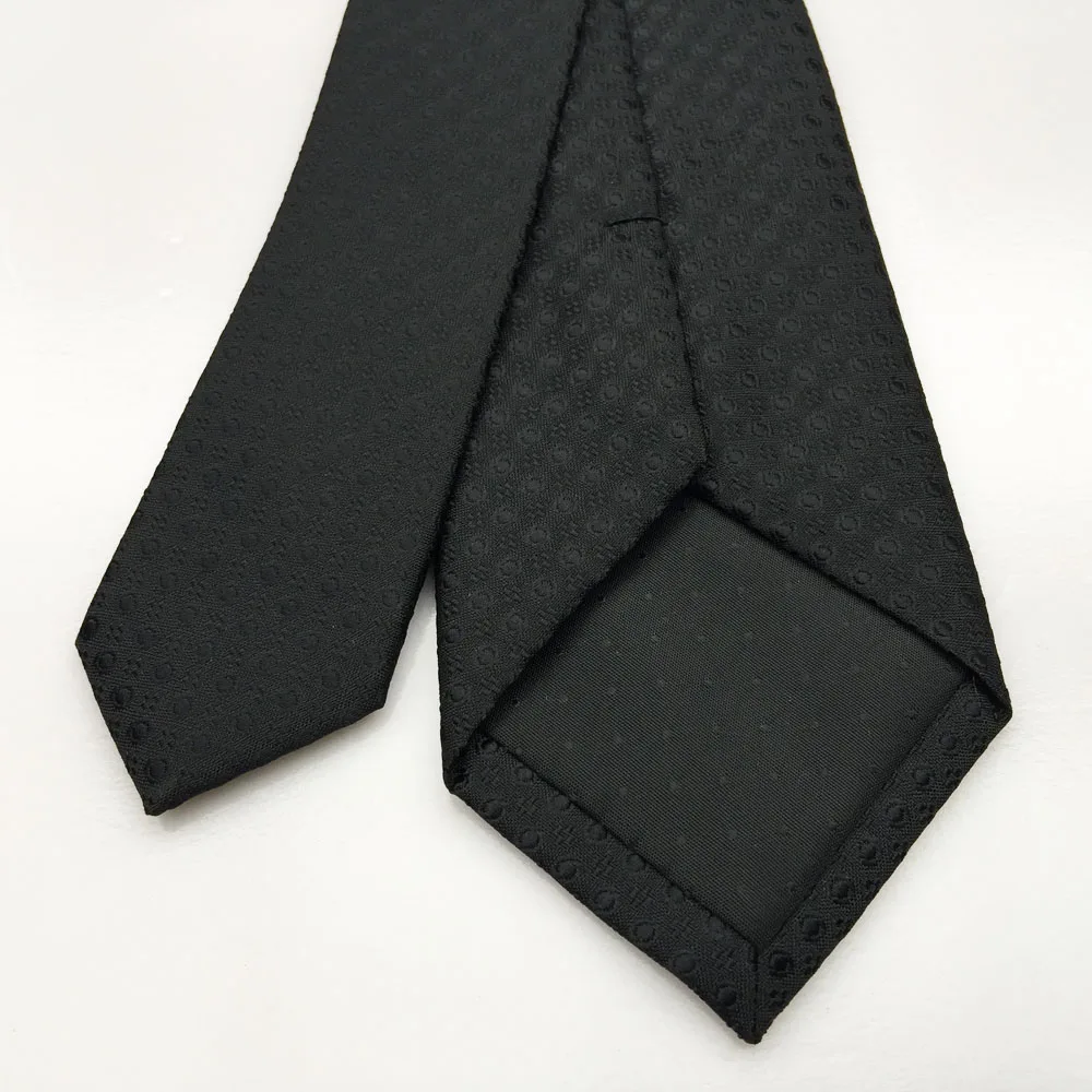 Модные классические черные галстуки для мужчин, горячая Распродажа, деловой мужской галстук в горошек, новинка, Gravatas