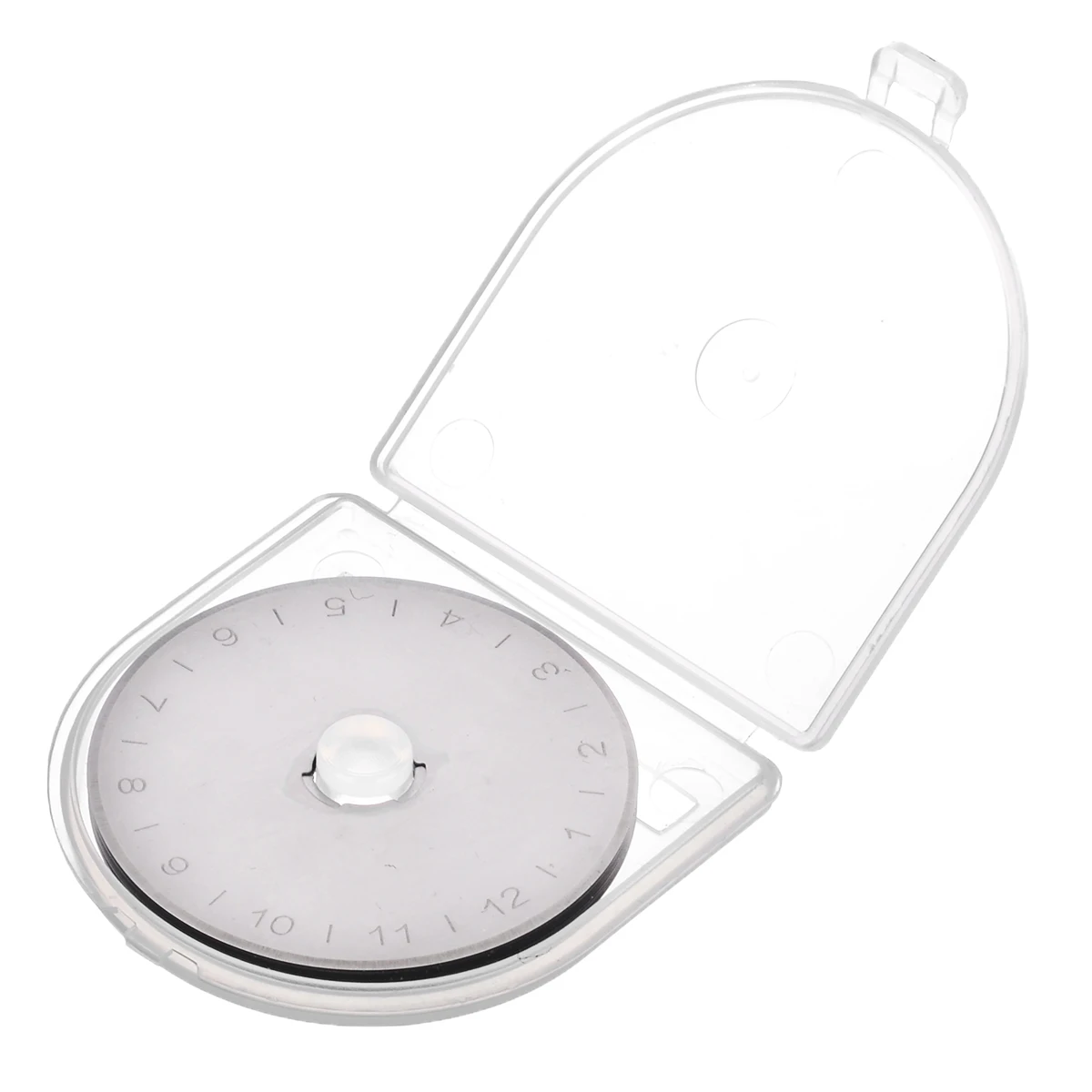 10pcs 45mm Rotary Cutter Blades with Scale for Patchwork Fabric Leather Craft Steel Refill Sewing Quilting