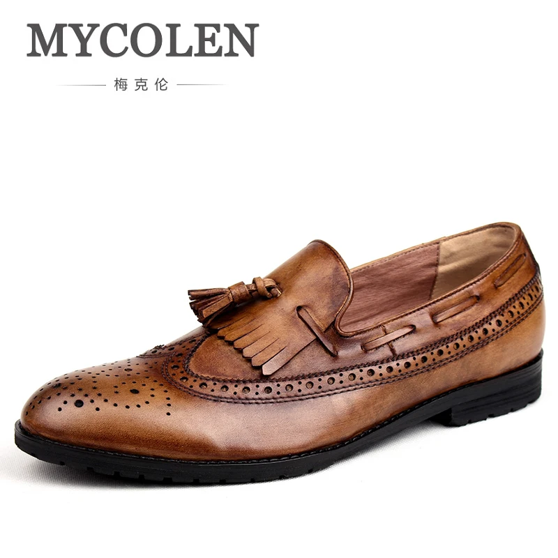 

MYCOLEN New Fashion Men Moccasins Genuine Leather Casual Slip On Outdoor Driving Shoes Spring Autumn Zapatillas Hombre Casual