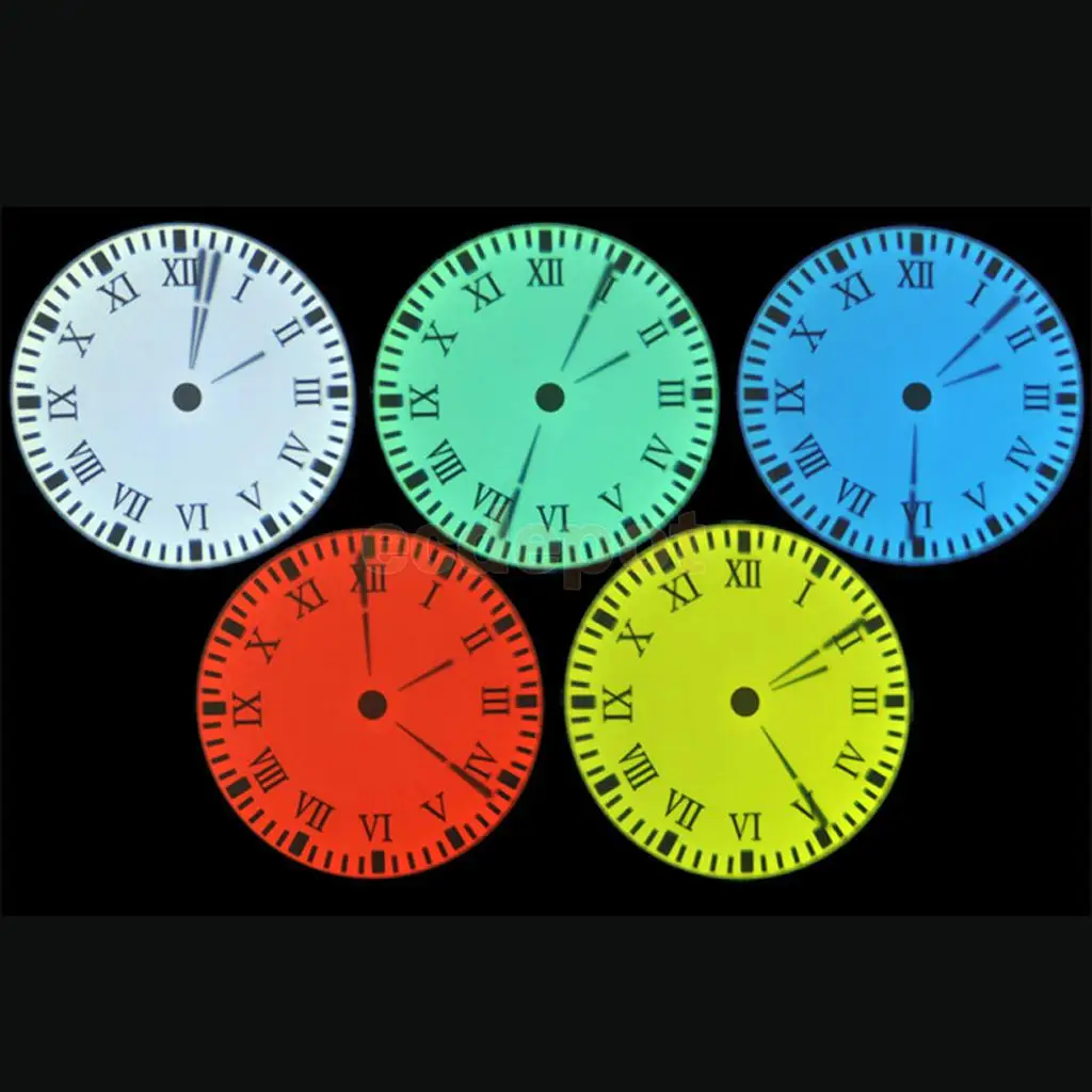 5Colors Rome Numeral Style LED Projector Clock Time Clock For Home Bedroom Black UK Plug