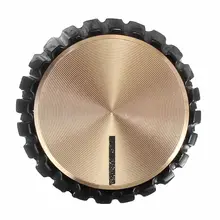 Música-s 10X Guitarras AMP Amplificadores perillas Push-en negro + tapa de oro para Marshall Amplificadores