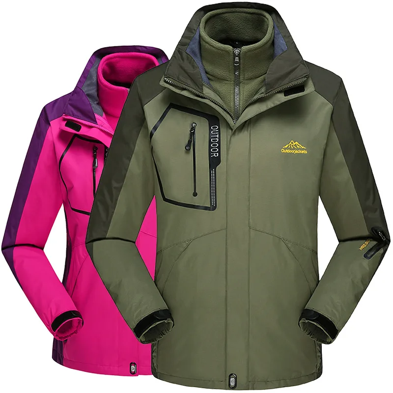 

CANDOMOM Winter Jacket Women Cardigan Waterproof Therma Jackets Men Outdoors Wear-resisting Riding Travel Jacket