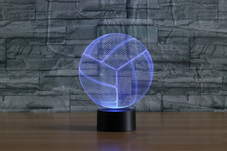 Новинка волейбол 3D светодиодный светильник прикроватная красочная атмосфера ночники USB настольная лампа шар освещение сна украшения спальни подарки