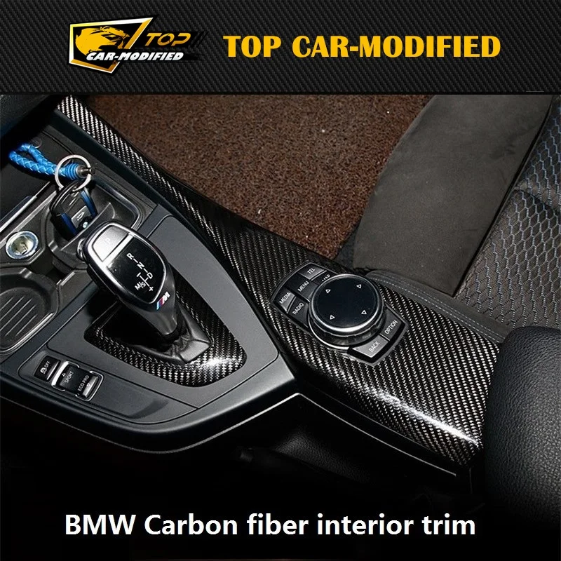 Free shipping Carbon Fiber Interior Dashboard Trims for BMW 2 series