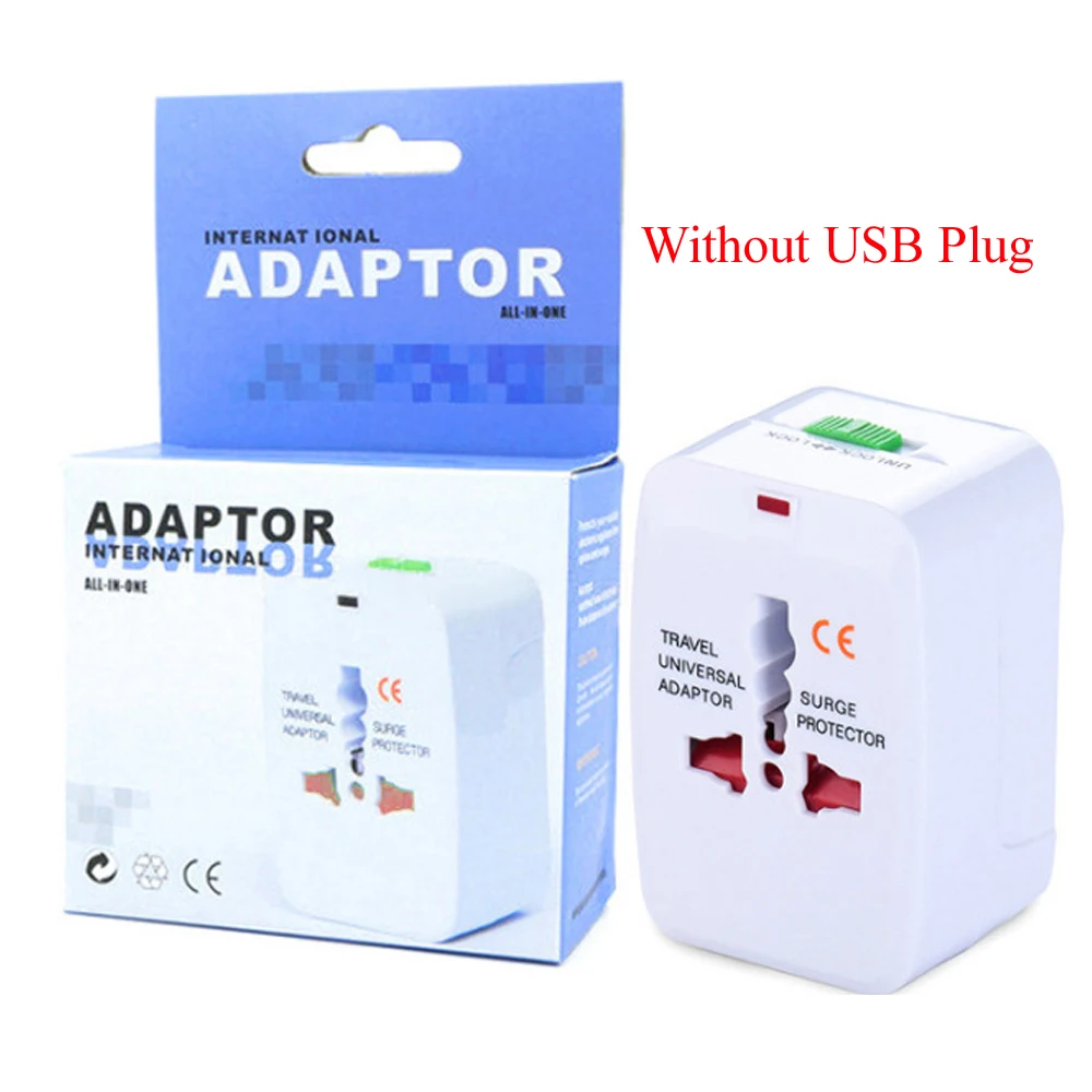 Новый Универсальный переходник с международной вилкой 2 USB порта адаптер питания