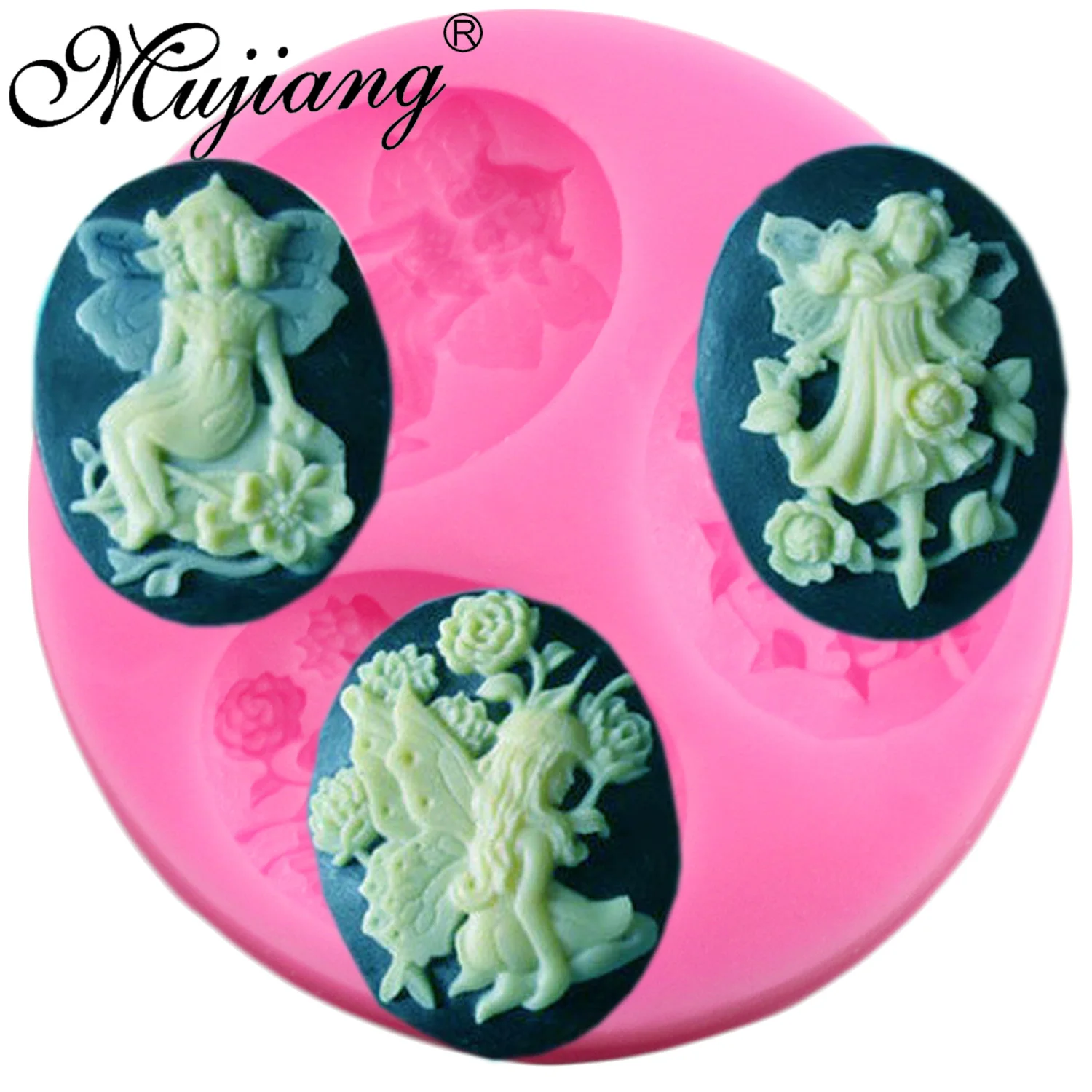 

Mujiang Angel Fairy Silicone Fondant Molds Sugarcraft Party Cake Decorating Tools Candy Fimo Clay Chocolate Gumpaste Moulds