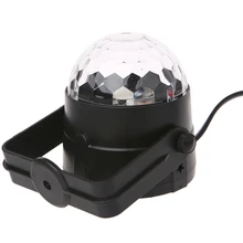 LED Disco Ball Dj Disco Ball Stage Light 3W 220V 7 Colors Sound Activated Strobe sound activated el car decoration sticker crazy urban disco