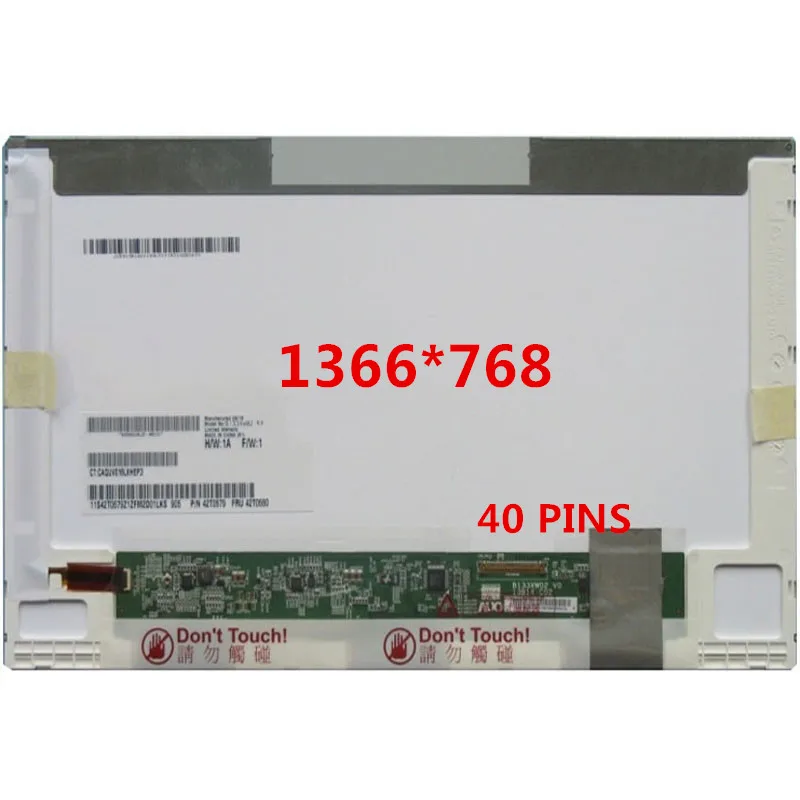 

N133B6-L02 fit LP133WH1 TLB1 LP133WH1 TLA2 B133XW04 V.0 LTN133AT17 305 N133B6-L01 LED LCD Laptop Screen Panel 40PIN