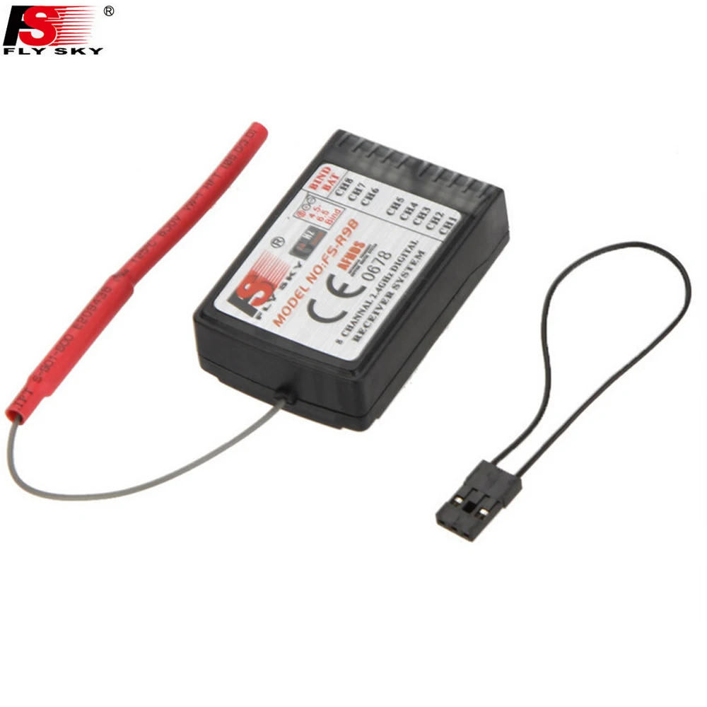 

1pcs Original FlySky FS-R9B 2.4Ghz 8CH Receiver For RC FS-TH9X FS-TH9B 9ch Transmitter Airplanes
