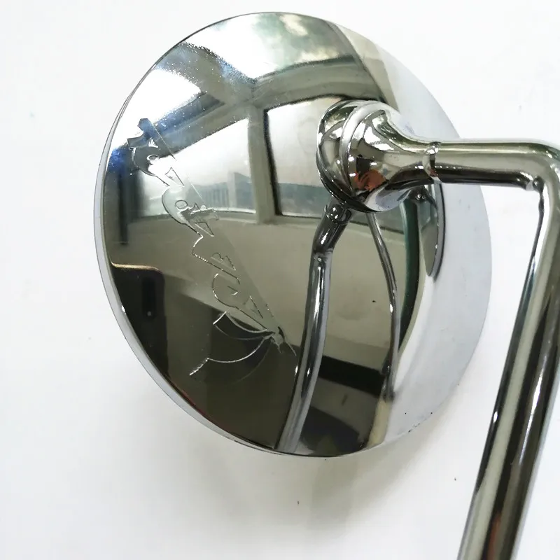 Зеркало для мотоцикла велосипеда 10 мм хромированные Овальные под заказ Suzuki Kawasaki