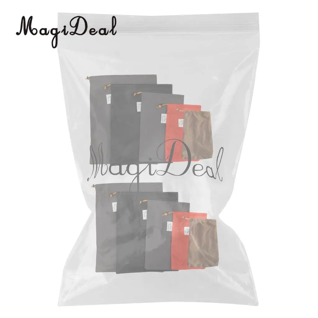 10 Pieces Travel Luggage Organizer Drawstring Clothes Shoes Stuff Sack Set