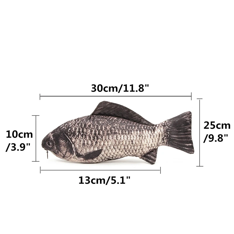 Чехол Kicute для карандашей на молнии в форме карпа и рыбы, сумка для макияжа, держатель для хранения, чехол для карандашей, канцелярские принадлежности, школьные принадлежности, забавный подарок