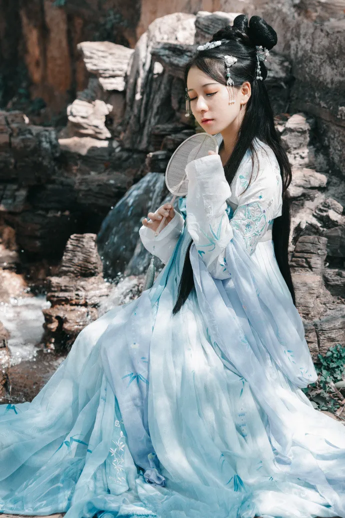 hanfu Национальный Древний китайский Косплей Костюм древняя Женская Китайская одежда hanfu Женская китайская сценическая одежда - Цвет: color5