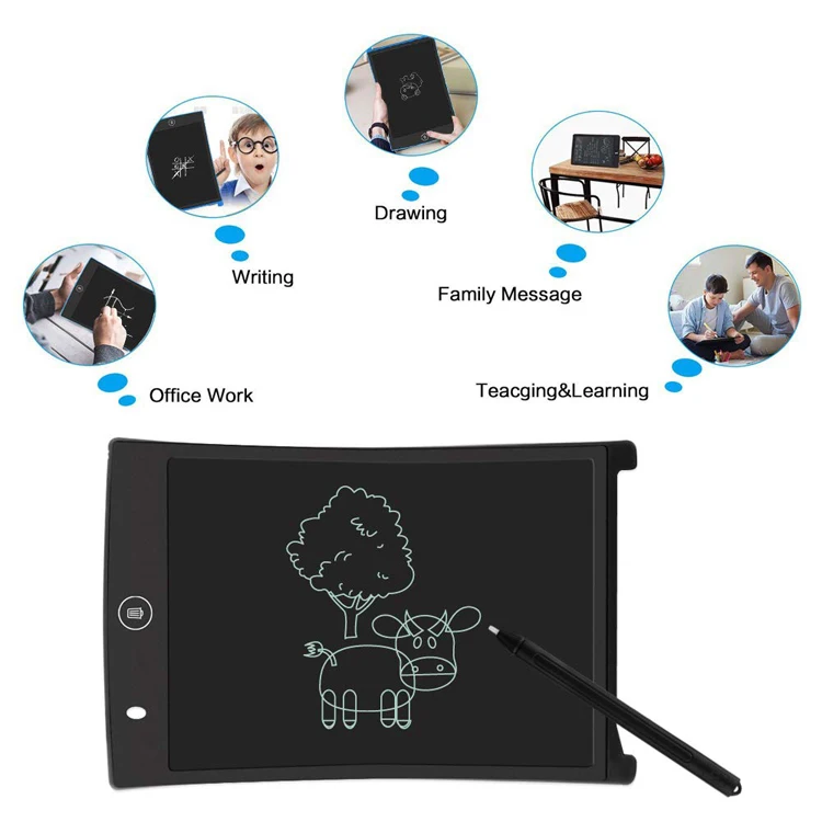 12 дюймов ЖК-дисплей письма планшет цифровой графический планшет Doodle доска графический планшет для рукописного ввода графической информации Pad Бумага для детей