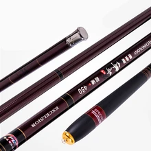 Углеродистая рыболовная удочка Короткая секция погрузки strream прочная Удочка светильник ультра жесткий стержень, Тайвань, Удочка с 3,6/4,5/5,4/6,3/7,2 м рыболовные снасти