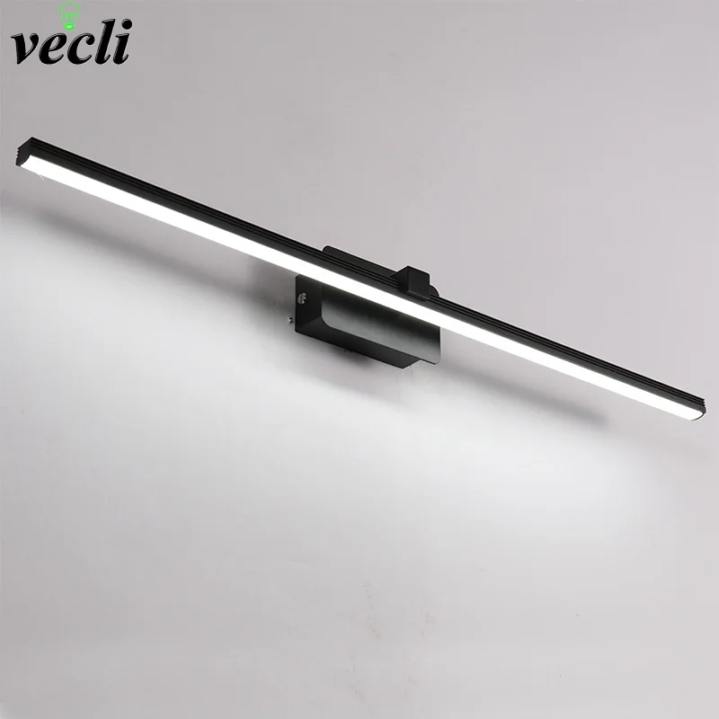 Online LED Wand Lampe Minimalismus Spiegel Front Licht Bad make up Wand Leuchtet Moderne aluminium wand montiert wandlampen beleuchtung leuchte
