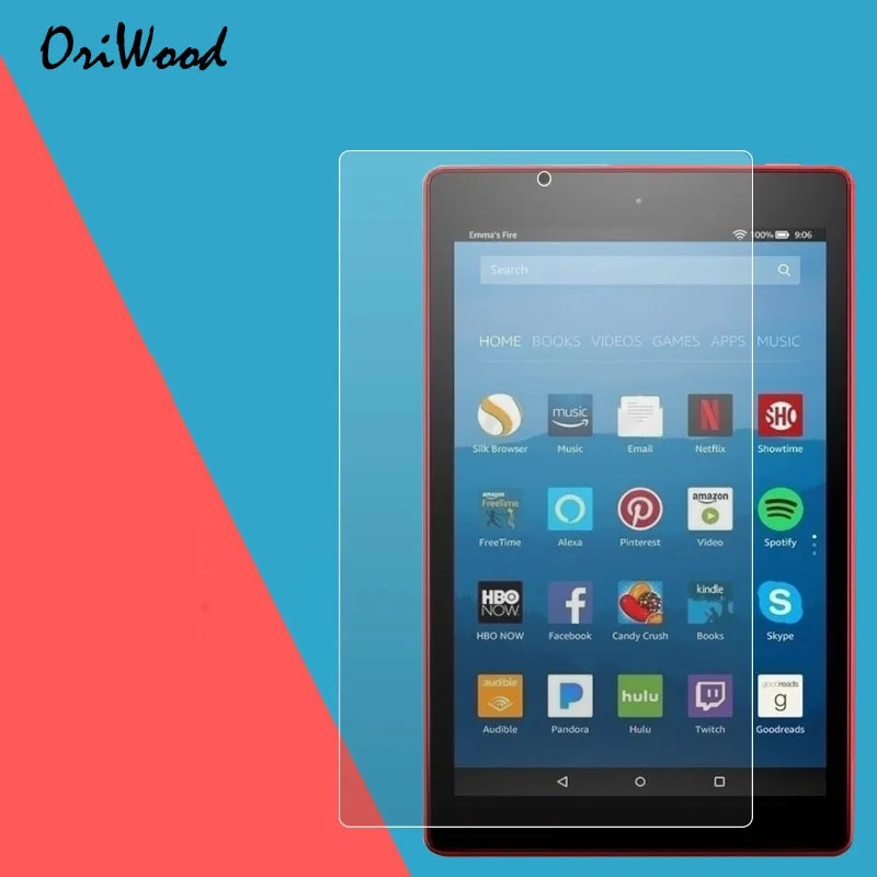 Закаленное стекло для Amazon Kindle fire HD 7 8 10 2017 0 9H настоящий ультра прозрачный защитный