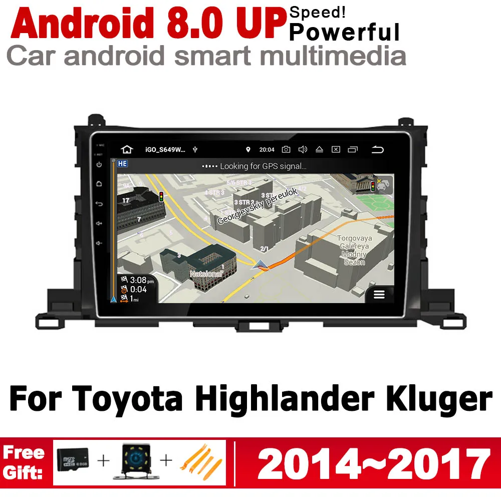 

ZaiXi 2 din Android 8.0 up car radio player For Toyota Highlander Kluger 2014~2017 GPS navigation multimedia radio wifi system