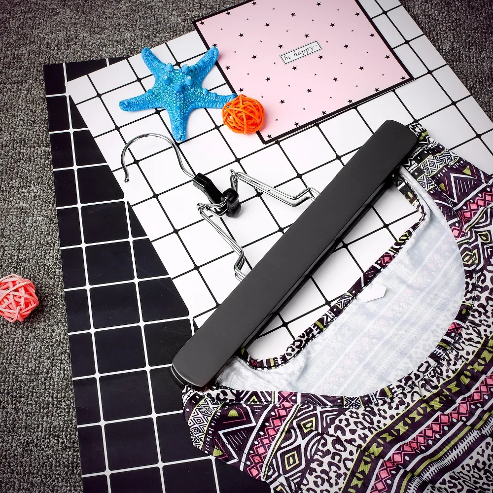 Hangerlink Wooden Solid Hangers, Non Slip Collection Pants Hanger for Pant, Skirt and Trouser, Hair Extension Hanger (12pcs/Lot) Hangerlink Wooden Solid Hangers, Non Slip Collection Pants Hanger for Pant, Skirt and Trouser, Hair Extension Hanger (12pcs/Lot)