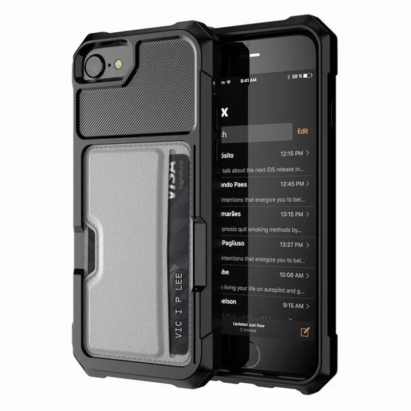 Luxury Fashion Silicone soft Back Cover Case For Apple iPhone X 6 6s 7 8 Plus cover Credit Card Armor Protective Shell case | Мобильные