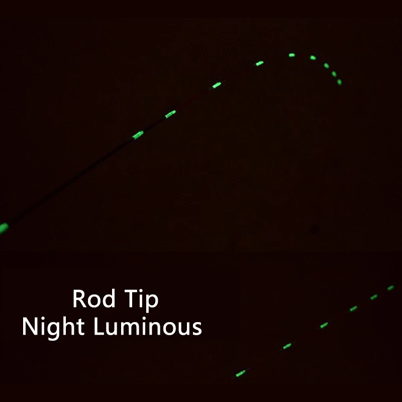 Ночная светящаяся 4 фута высокоуглеродная волокнистая лодка рыболовная удочка 1,2 м титановый сплав-сплав полюс океанская рыболовная удочка, принадлежности Pesca