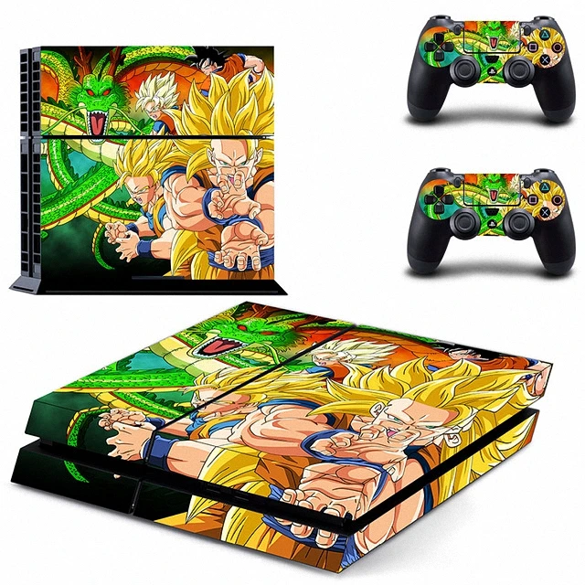 Anime Dragon Ball PS4 Skin Sticker Decal Vinyl For Sony PS4 PlayStation 4 Console and 2 Controller Stickers--8818